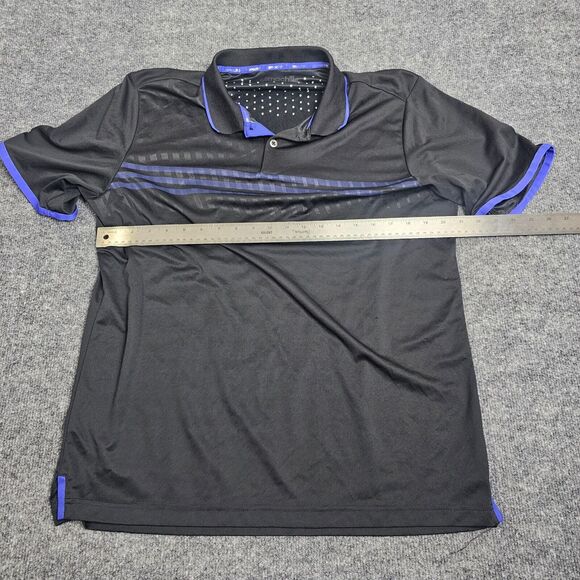 Adidas ClimaChill Men's L BLACK Golf polo shirt short sleeve SIZE TAG CUT OFF - Picture 4 of 10